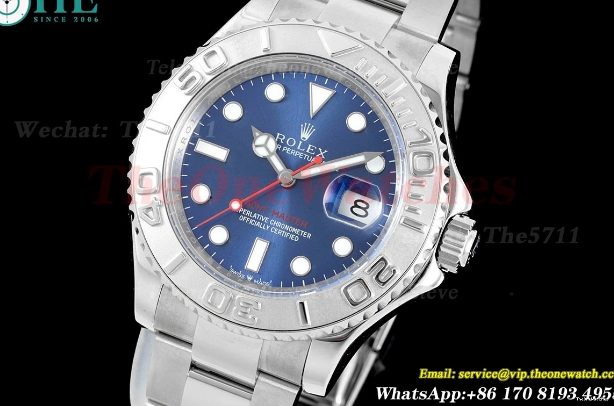 126622 CSF SS Yacht-Master SS 40mm Blue Dot VR3235 0310